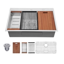 Popular Topmount Single Bowl Stainless Steel Kitchen Sinks