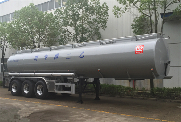 corrosive liquid tank semi trailer