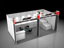 High Quality Customized Exhibition Stand Shell Scheme Kiosk Booth Moular Exhibition Stand Exhibition Booth Stand Display Stand