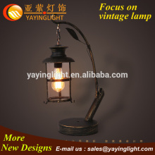 Vintage iron oil table Lamp, Edison bulb nature table Lamps Desk Lamp, wrought iron simple table lamp