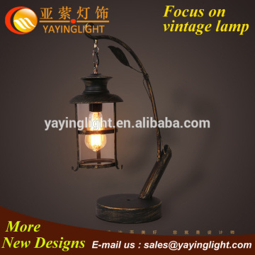 Vintage iron oil table Lamp, Edison bulb nature table Lamps Desk Lamp, wrought iron simple table lamp