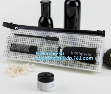 vinyl slider zipper bag,zippered vinyl pvc cosmetic bag,vinyl pvc zipper bag, Standup Cosmetic PVC Bag With Slider