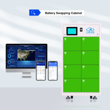 8-Slot Green Front-Maintainable Battery Swapping Station