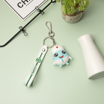 Phim hoạt hình Móc chìa khóa Bác sĩ Hình dạng nhỏ Keychain