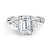 Gemstone Three Stone Engagement Ring