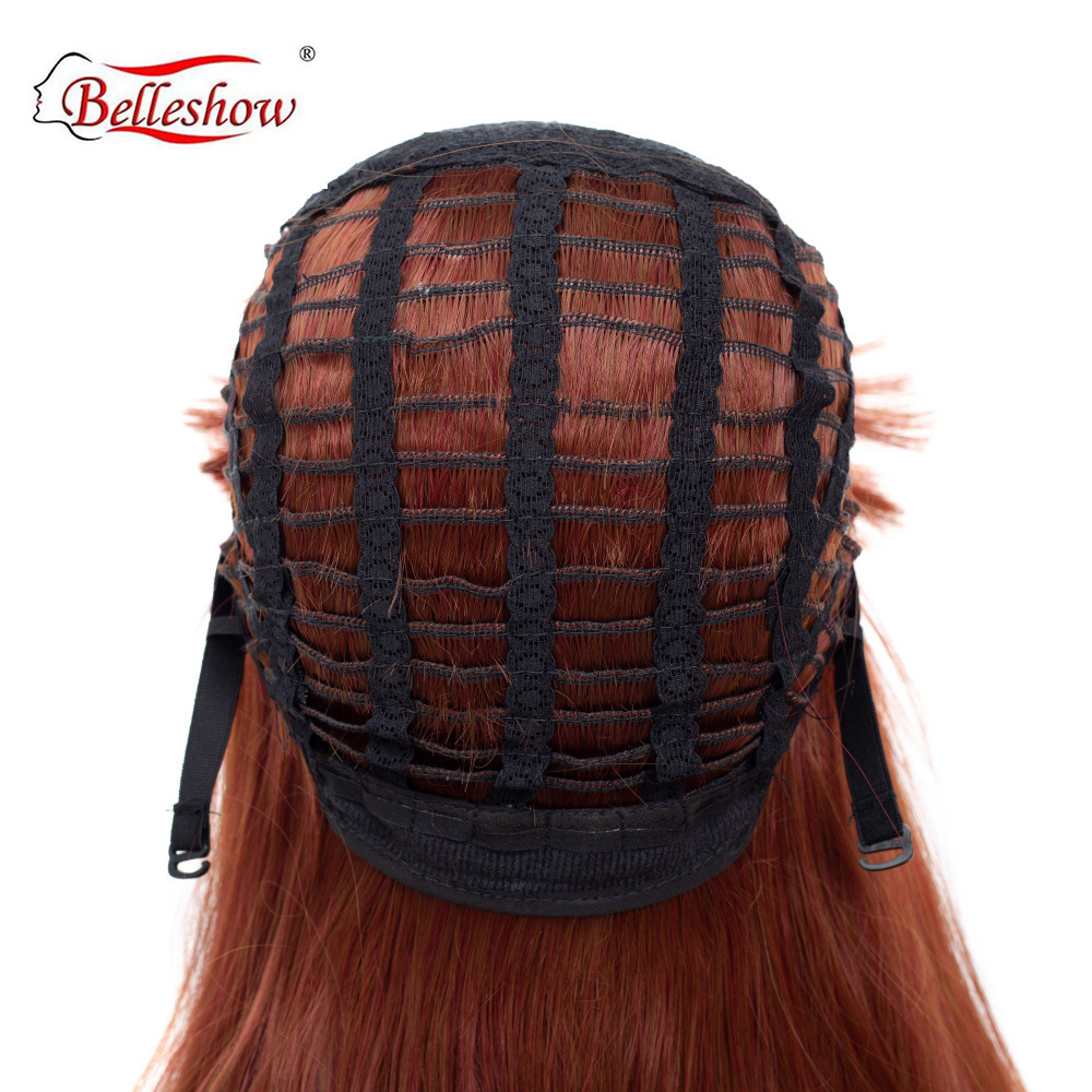 Hot sell synthetic long wig  women's long straight hair curtain head cover cheap hair wig