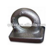 High tensile drop forged welding rectangular base eye plate