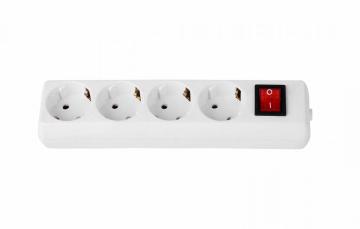 4 outlet European extension sockets