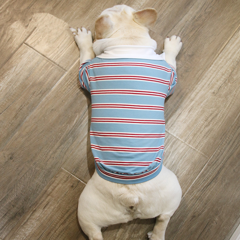 Pet Summer stripe dog POLO shirt sports vest