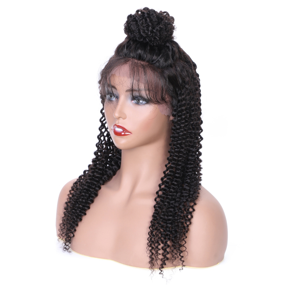 Remy Brazilian Kinky Curly Lace Front Wig Lace Frontal Human Hair Wigs for Black Women
