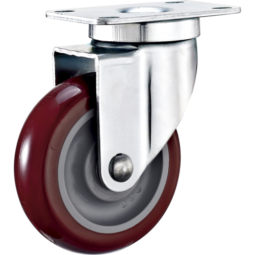 Amerikanische Mittellicht-Elektrophorese Top Plate No-Brems PU Ring Kugellager Caster Wheel