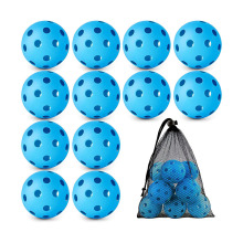 Brand 12 Pack Plastic Hollow Soft Baseballs for Training with Drawstring Bag