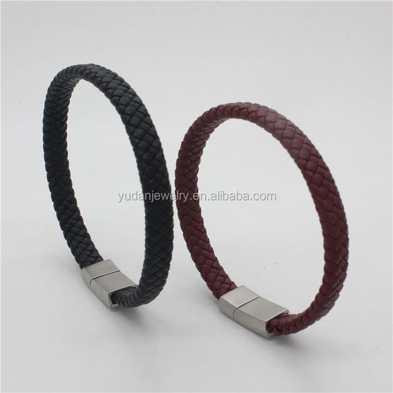 China Manufacturer wholesale buckle leather bracelet