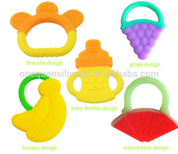 100% Food grade baby teether toys,silicone baby teether