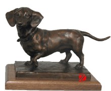 small bronze dog statues for home decor
