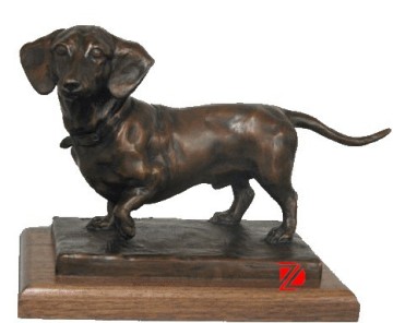 small bronze dog statues for home decor
