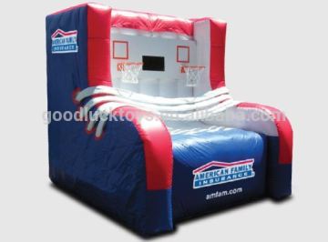 inflatable sports toss game basketball,customized inflatable basketball practice cage/ inflatable basketball shoot game