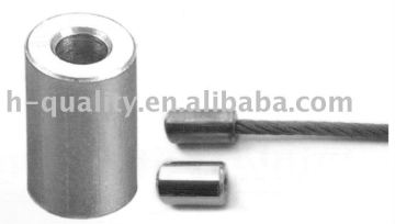 Aluminium stop buttons