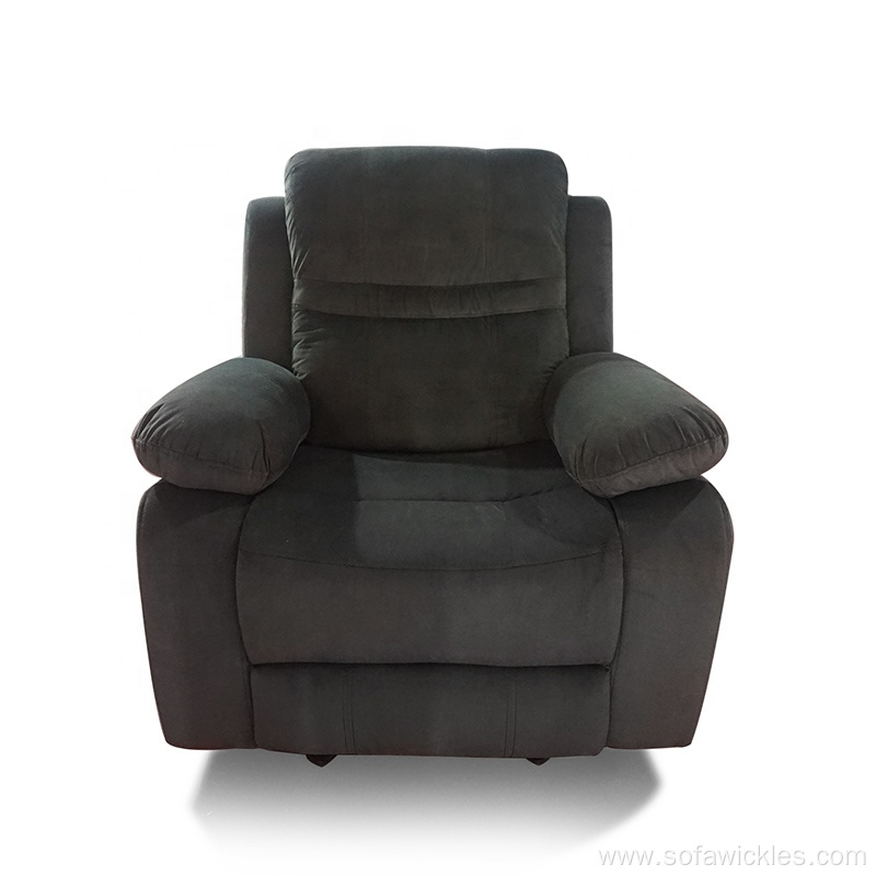 Durable Velvet Fabric Recliner Sofa Set