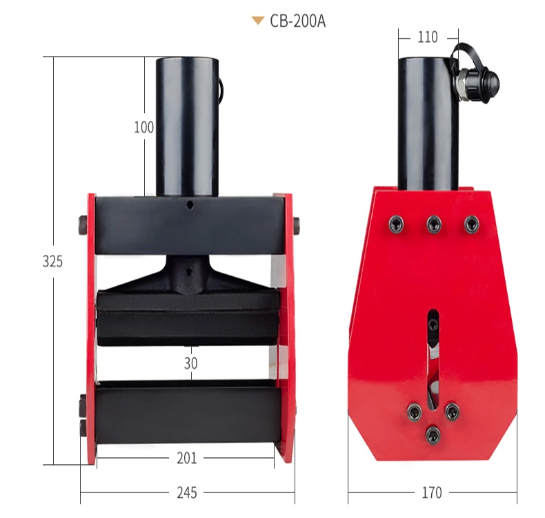 Igeelee Hydraulic Rebar Cutter CB-150d 10mm Thickness Hydraulic Bus Bar Bender Hydraulic Copper Busbar Bender