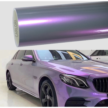 chameleon grey purple car wrap vinyl