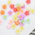 Μεικτό Χρώμα Χαριτωμένο Λουλούδι Ρητίνη Επίπεδο Πίσω Καμποτσόνιο για Χειροποίητο Craftwrok Διακόσμηση Γούρια Αξεσουάρ Μαλλιών