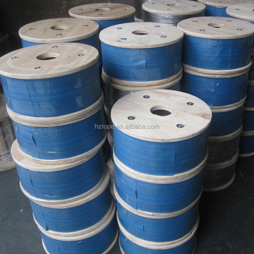 Blackened steel wire rope