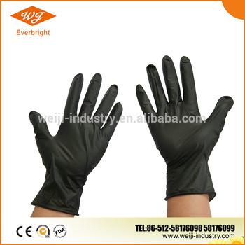 Disposable Nitrile Glove, Guantes Nitrile, Black Nitrile Glove