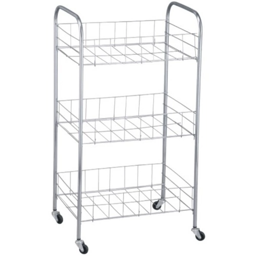 Metal storage cart for restaurant