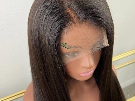 Kinky Straight 360 Lace Frontal Wig