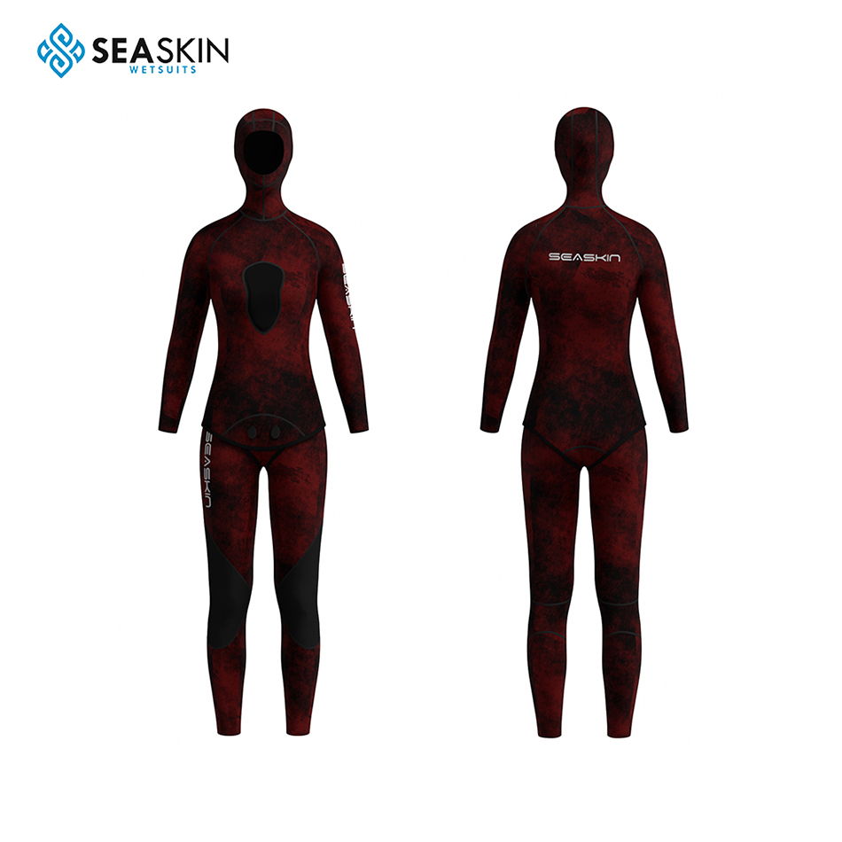 여성을위한 Seaskin Neoprene Comouflage Custom Wetsuit