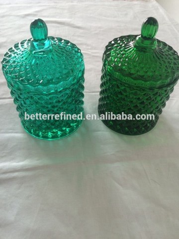 cheap wholesale crystal glass candy jars