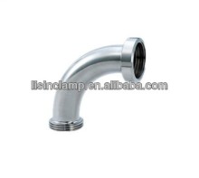 stainless steel ss 90 sanitary union type pipe elbow