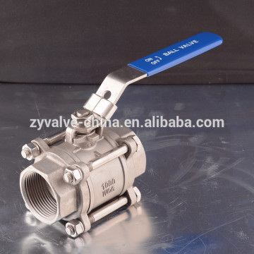 3PC stainless steel butt welding end ball valve