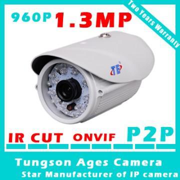 P2P camera Ultra Low-lux 1.3 Megapixel IP Camera  CCTV surveilance