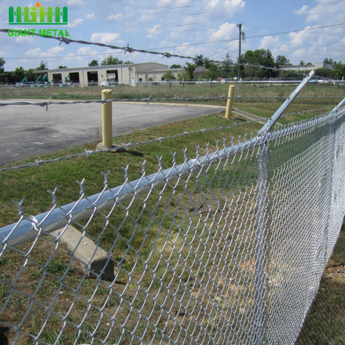 Galvanized wire mesh diamond shape chain link fence