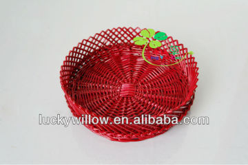 round willow fruit basket elegant food basket bread baset