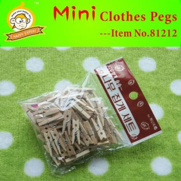 arts crafts Mini wooden clips