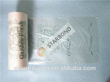 Flat bag on roll for supermarket, plastic produce roll bags