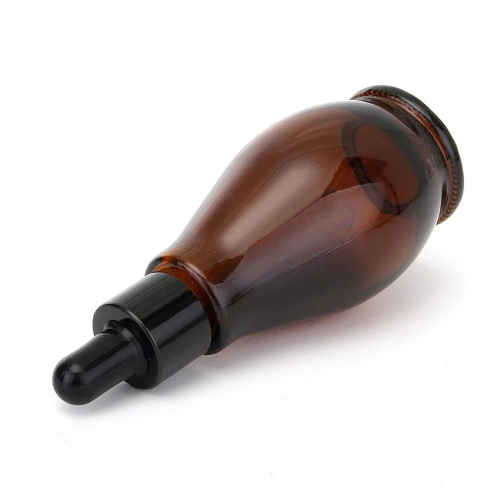 10/20/30/50/100ml Amber Glass 30ml Dropper Bottle 100ml Essential Oil Perfume Pipette Bottles Refillable Empty Container