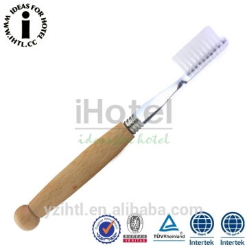 Natural Wooden Travel Toothbrush Disposable Travel Kit Toothbrush