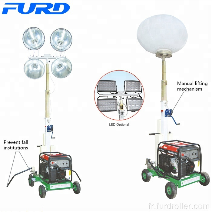 Tour d'éclairage portative de ballon de 3 kilowatts (FZM-Q1000)