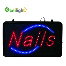LED Nails Sign: Light Up Motion Flashing Beauty Display Advertising Signage