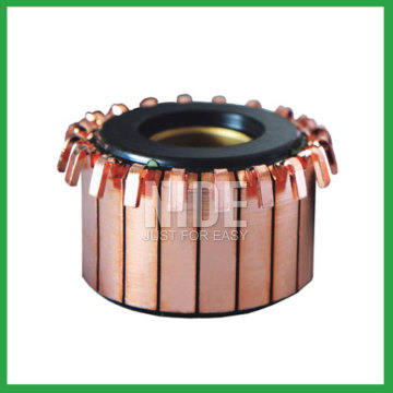 Bar type commutator in electric motor