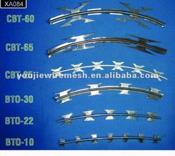 PVC Razor barbed wire rope