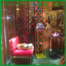 plum sofa crimson decorative sofa, fuchsia red sofa for decoration (M-10331)