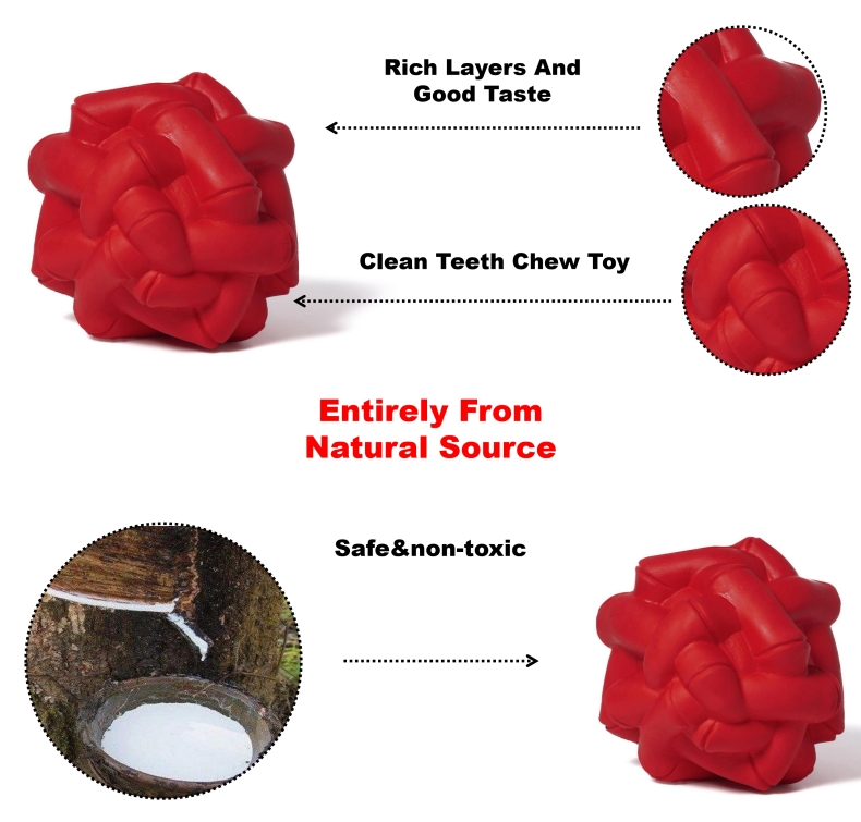 Bola de limpeza de dentes para cachorro mastigar brinquedo Tooth Cleaning Ball Dog Chew Toy