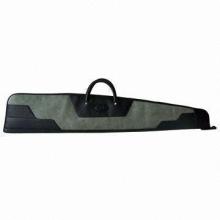 Canvas and Top Quality Genuine Leather Rifle Gun Case, Shotgun Slip in Case