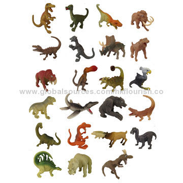 Old century dinosaur PVC toys collection