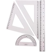 30cm Promotion 4Pcs Geometric School Ruler Set